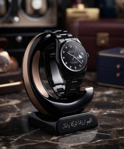 ساعة رولكس السوداء الفاخرة بتصميم مرصع (Rolex All-Black) - Original King